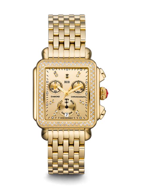 michele deco diamond watch replica|michele watch deco diamond chronograph.